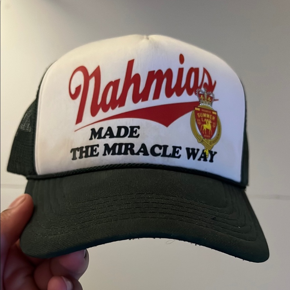 Green and White Trucker Hat